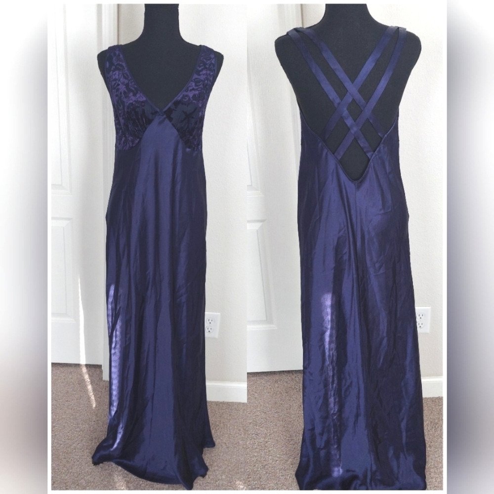 PREVIEW COLLECTION Sheer‎ Maxi Slip Dress Size Small
